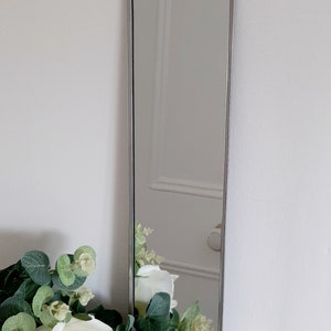 Simple 10x40cm Lead framed Catfish Glass Mirror - Ideal to team up with Rennie Mackintosh 10x40cm Stained Glass Effect Mirrors
