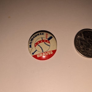 Milwaukee Braves - 1961 Crane potato chips vintage baseball pin button