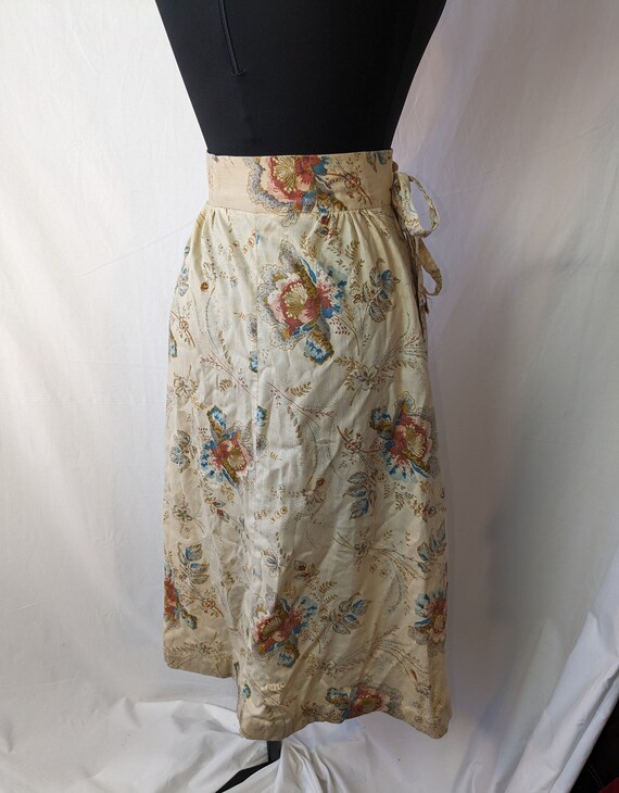 Kay Wrap Skirt Wooden Embellishment Dress Beige