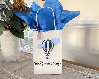 Hot Air Balloon Party Favor Bag, Up Up and Away, Baby Shower