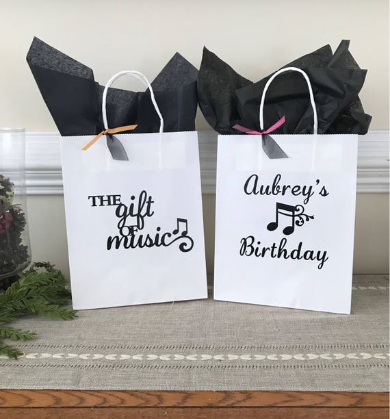 Music Party Bag Music Favor Birthday Bags Music Party Favor Band Party Favor Music Party Decor Music Party Supplies Custom Party Bag Etsy