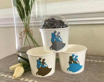 Cinderella Party Snack Cups, Royal Birthday Treat Cups, 12oz