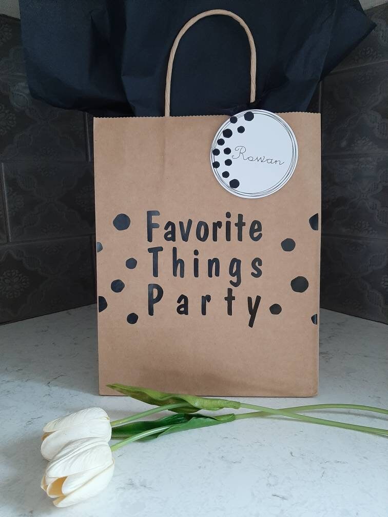 My Favorite Things Party Bag Favorite Things Gift Bag My Etsy