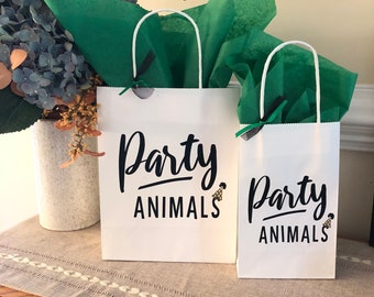 Party Animals Gift Bag, Animal Party Birthday Bag, Safari Party Bag, Farm Animal Party Bag, Animal Party Treat Bag