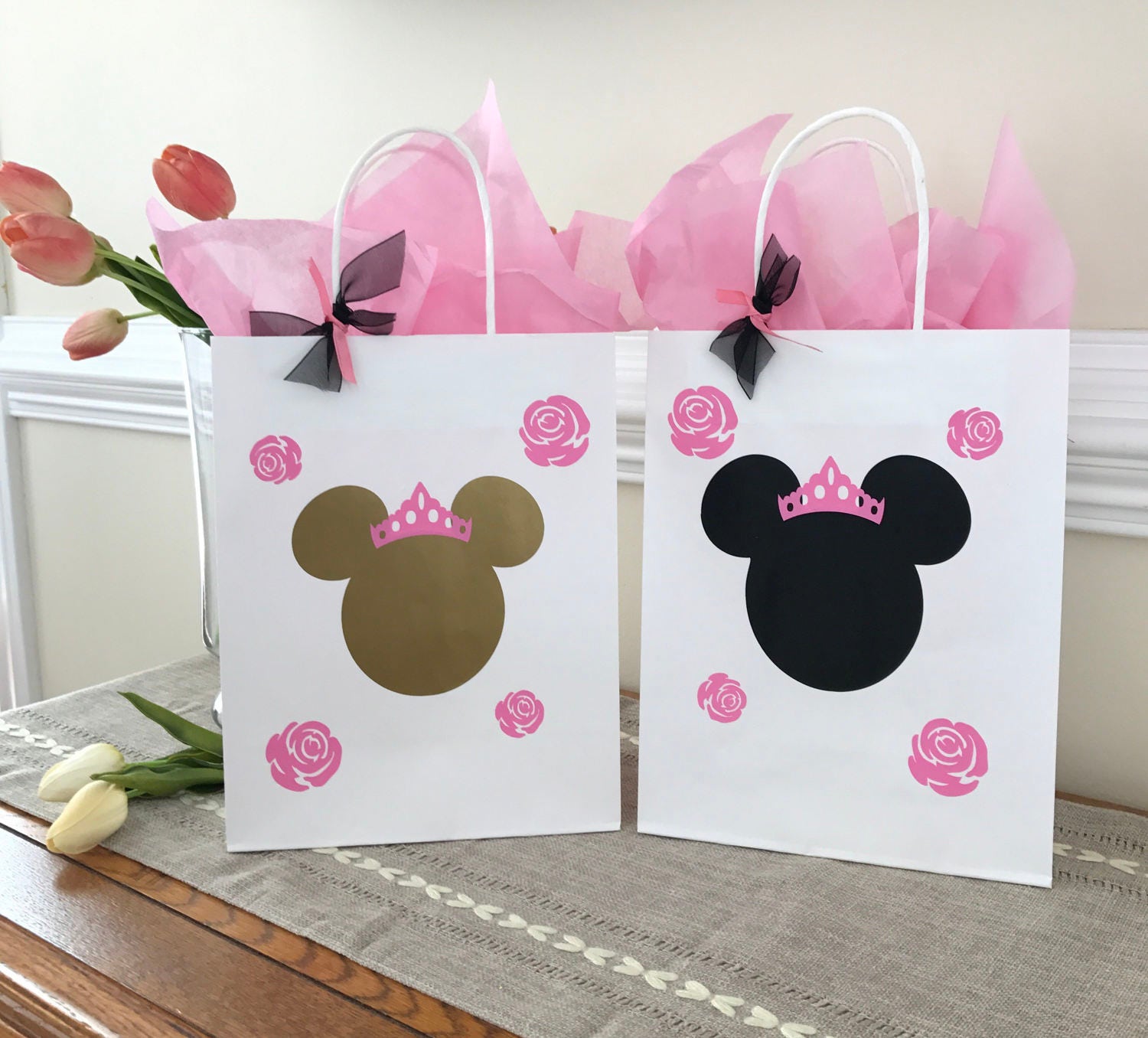 Minnie Mouse Party Bags Minnie Winter Wonderland Party Bags - Etsy