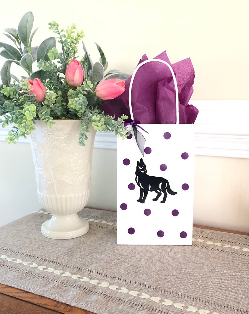 Wolf Party Bags Wolf Birthday Bags Wolf Favor Bags Wolf Etsy