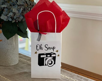 Oh Snap Party Bag, Camera Birthday Party Bag, Instagram Party Bag, Movie Night Party Bag, Oh Snap Wedding Party Bag, Hollywood Favor Bag