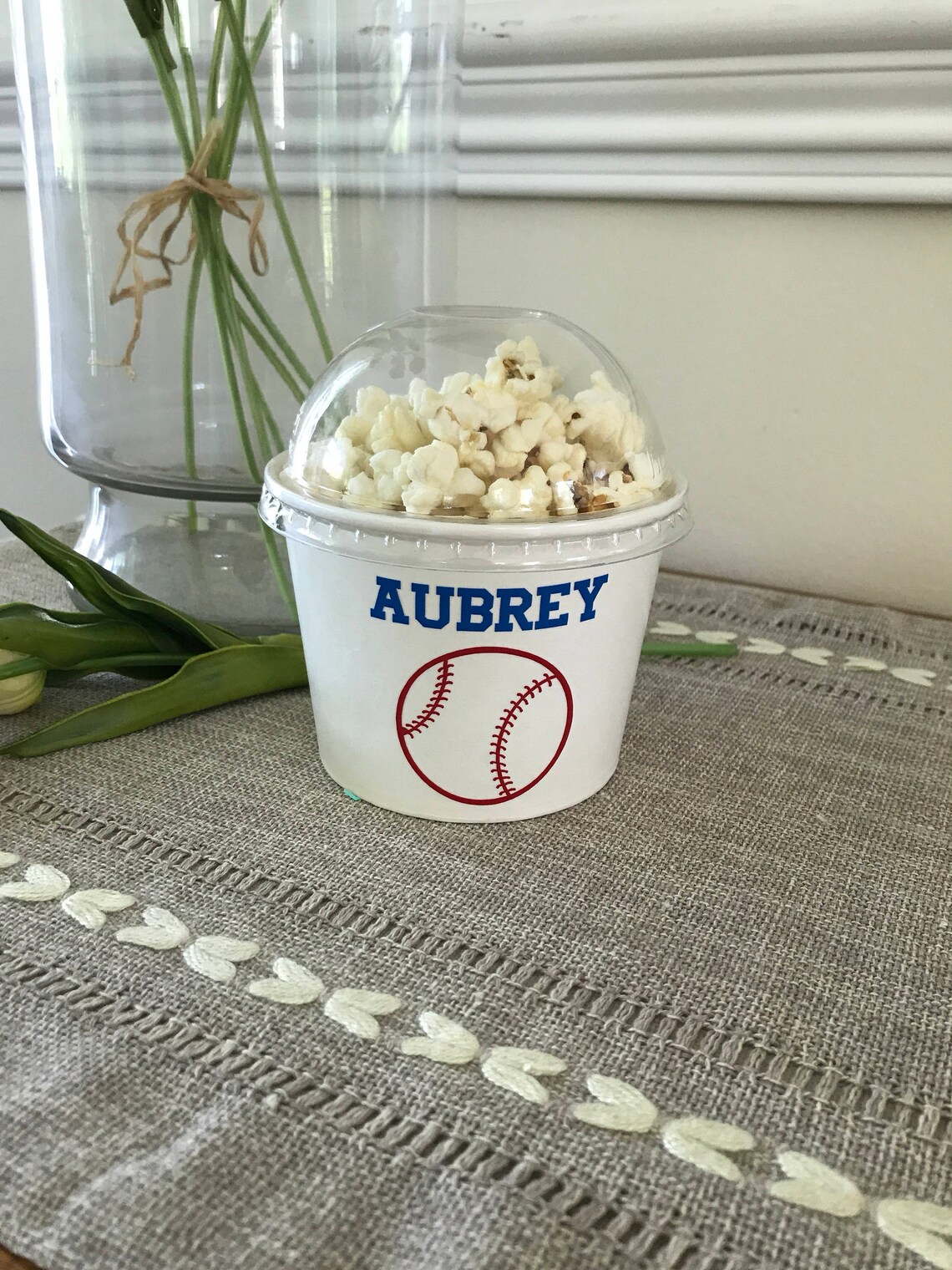 Baseball Party Snack Cups Softball Party Snack Cup Baseball Etsy