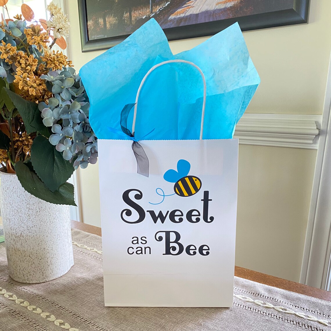 Bee Party Bags Honey Bee Gift Bag Bumble Bee Baby Shower Etsy