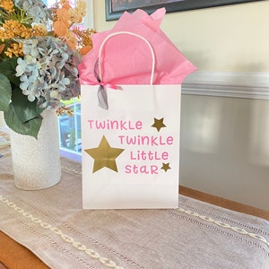 Twinkle Twinkle Little Star Party Bags, Twinkle Twinkle Little Star Gift Bags, Twinkle Twinkle Little Star Favor Bags, Boy Baby Shower Party