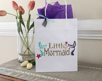 Little Mermaid Party Bag, Mermaid Party Favor, Mermaid Party Decoration, Mermaid Birthday Treat Bag, Under the Sea Party