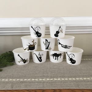 Music Party Snack Cup, Band Birthday Party Snack Cups, Music Birthday ...