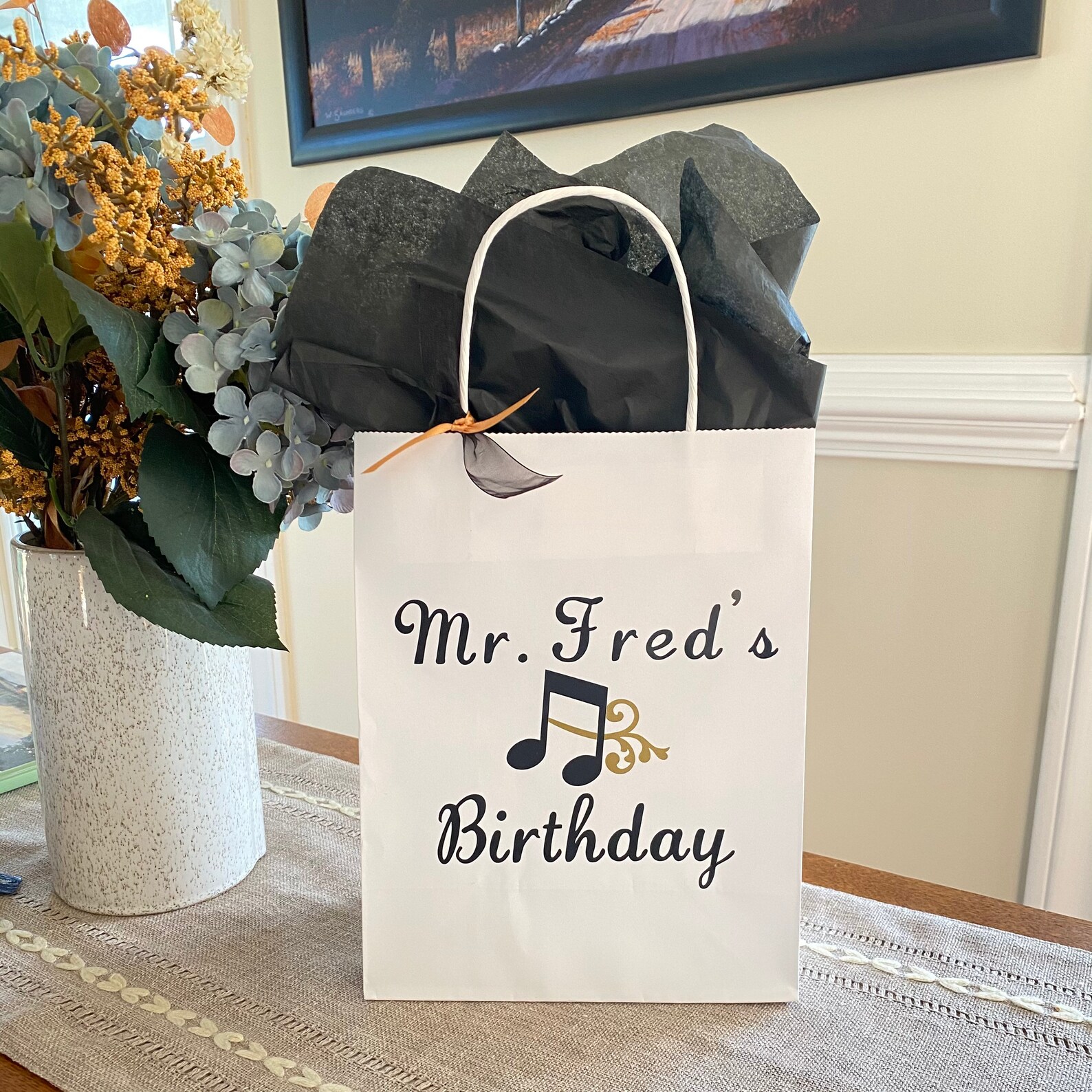 Music Party Bag Music Favor Birthday Bags Music Party Favor Etsy