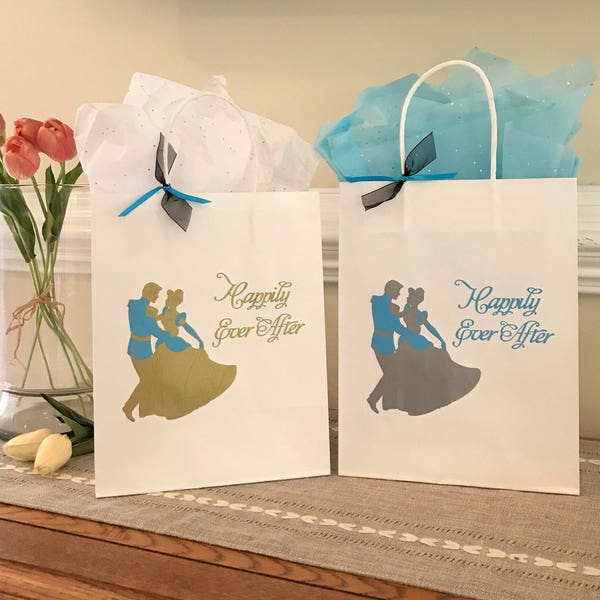 Cinderella Birthday Party Bag, Cinderella Wedding Gift Bag, Cinderella Favor Bag, Princess Party Bag, Cinderella Party Supplies Favors