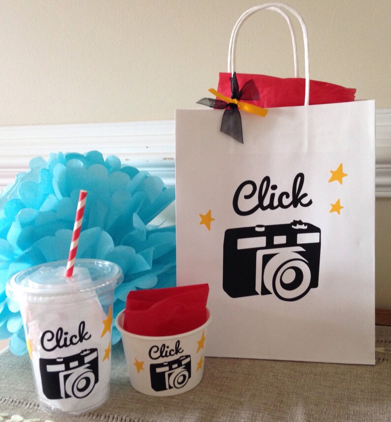 Camera Party Bag Camera Birthday Party Bag Instagram Party Etsy