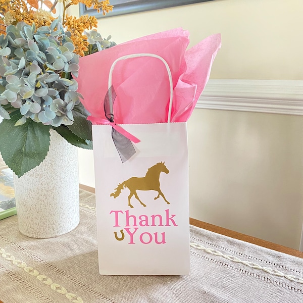 Horse Party Treat Bag, Cowgirl Party Bag, Horse Birthday Party, Pony Treat Bag, Horse Party Favor, Derby Party Favor, Equestrian party