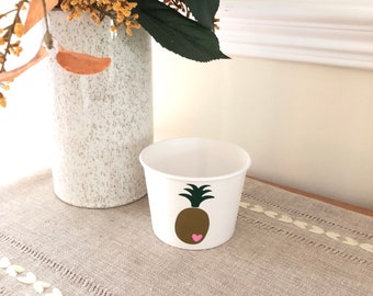 Pineapple Snack Cups, Pineapple Birthday Snack Cups, Pineapple Party, Pineapple Treat Cup, Pineapple Party Supplies, Pineapple  Baby Shower