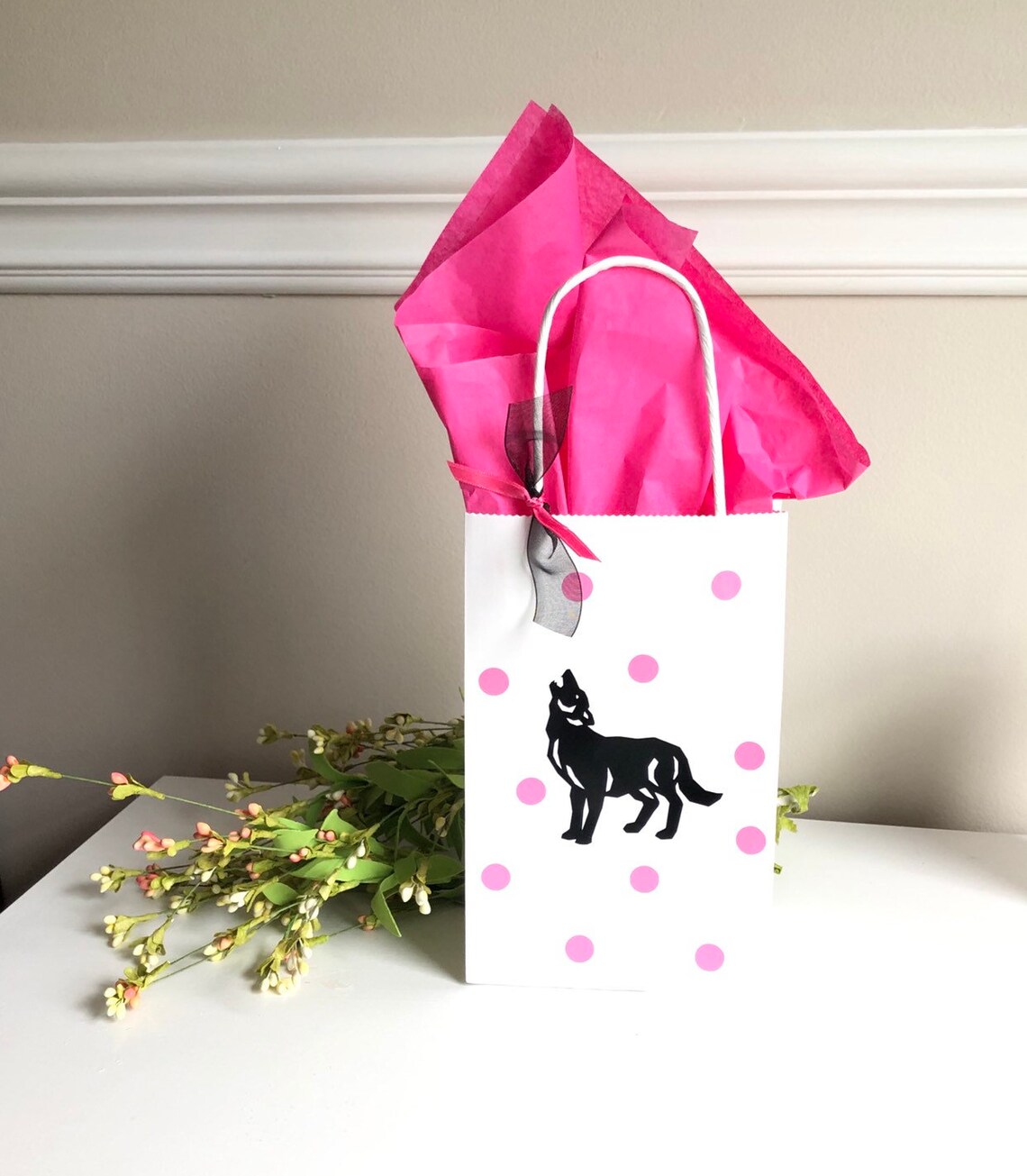 Wolf Party Bags Wolf Birthday Bags Wolf Favor Bags Wolf Etsy