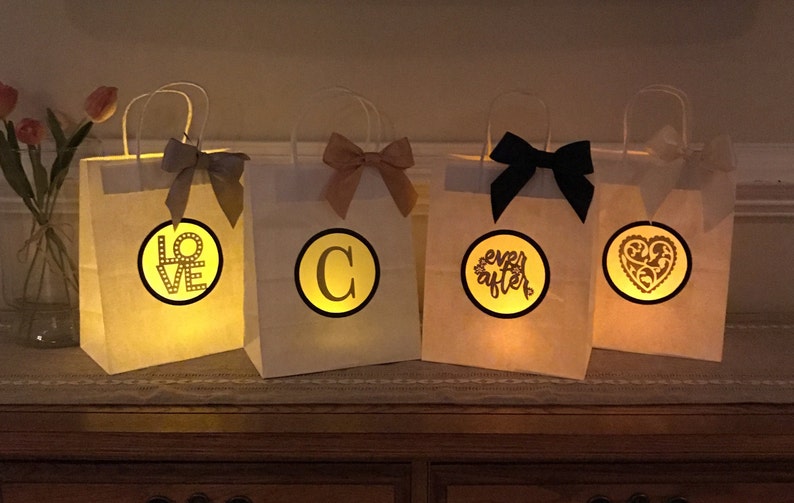 Wedding Luminary Gift Bag Wedding Party Bag Bridesmaid Gift Etsy