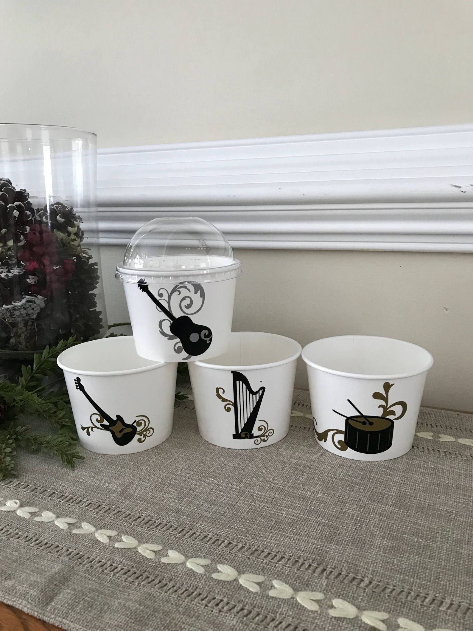 Music Party Snack Cup Band Birthday Party Snack Cups Music | Etsy