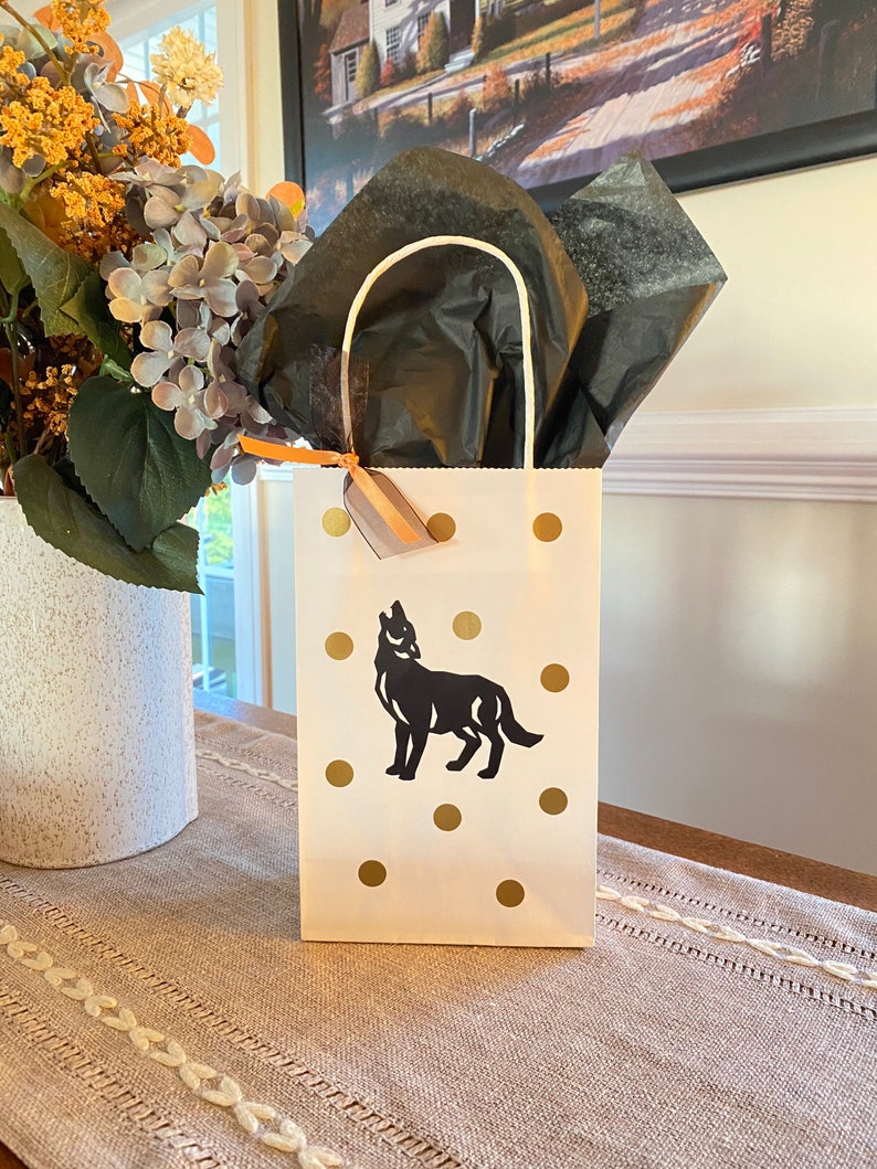 Wolf Party Bags Wolf Birthday Bags Wolf Favor Bags Wolf Etsy