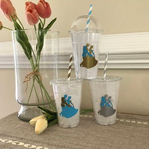Princess Party Cup, Princess & Prince Charming Drink Cups, Princess and Prince Birthday Supplies, Green Product Eco-Friendly, Biodegradable