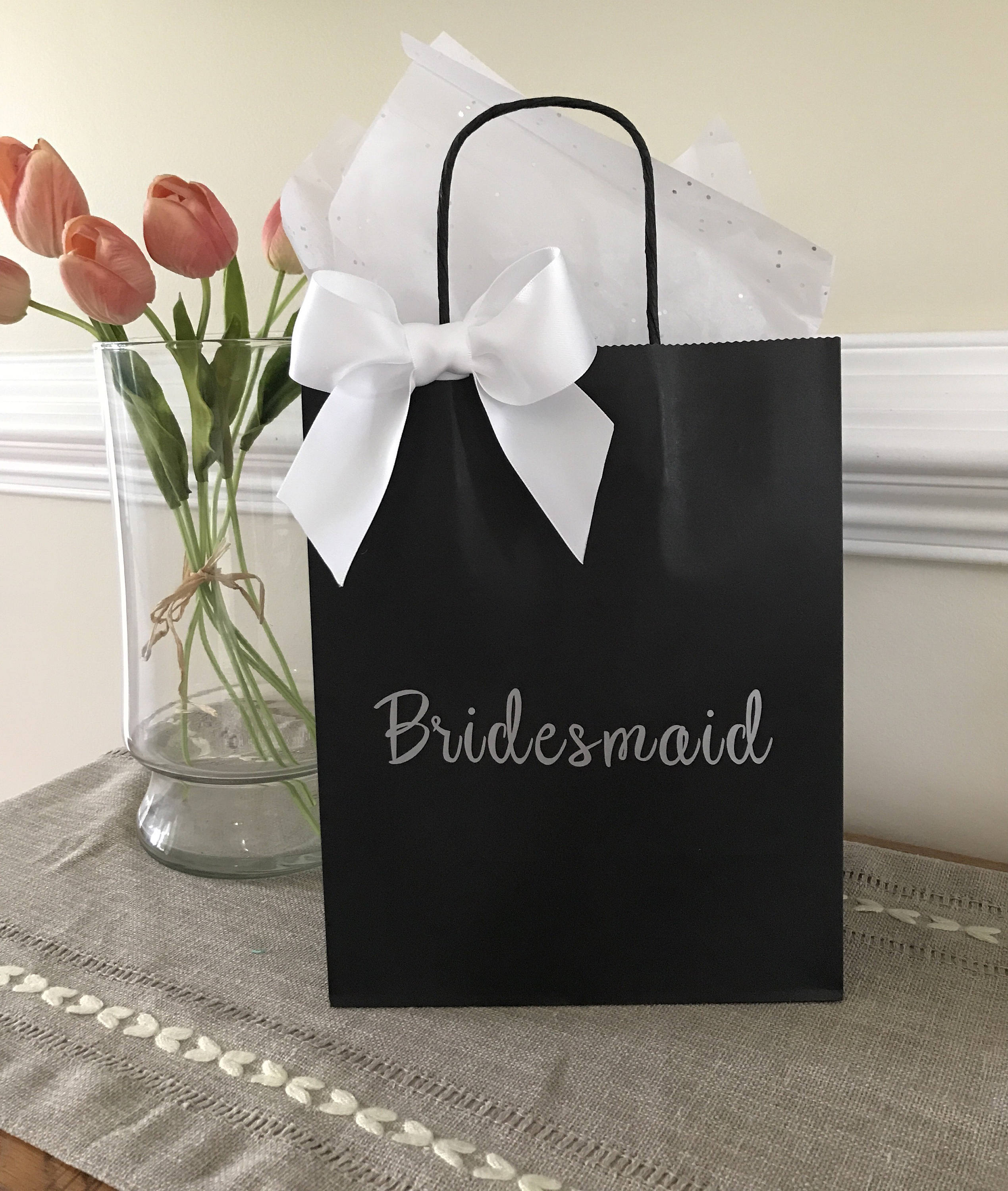 Wedding Party Bag Bridesmaid Gift Bag Grooms Gift Mother of Etsy