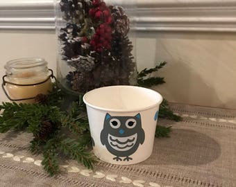Little Wise Owl Snack Cup, Owl Treat Cup, Baby Shower, 1st Birthday, Owl Birthday Party Supplies, Ice Cream Cup, Popcorn Favor,