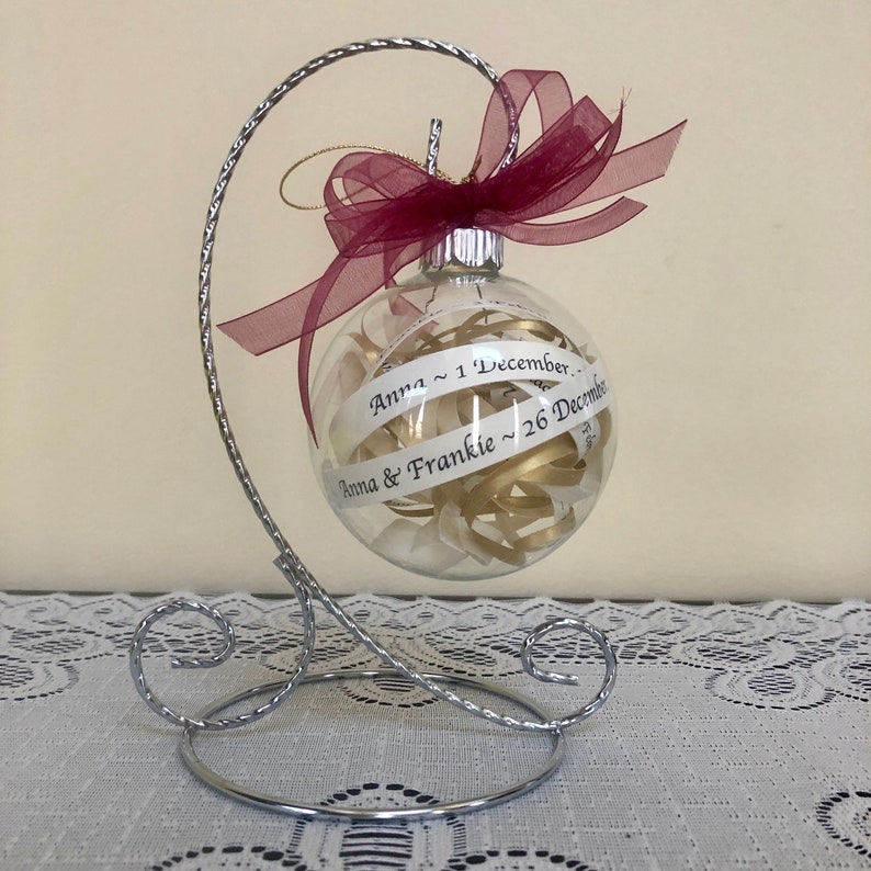 50th Wedding Anniversary Ornament Personalized Ornament Etsy