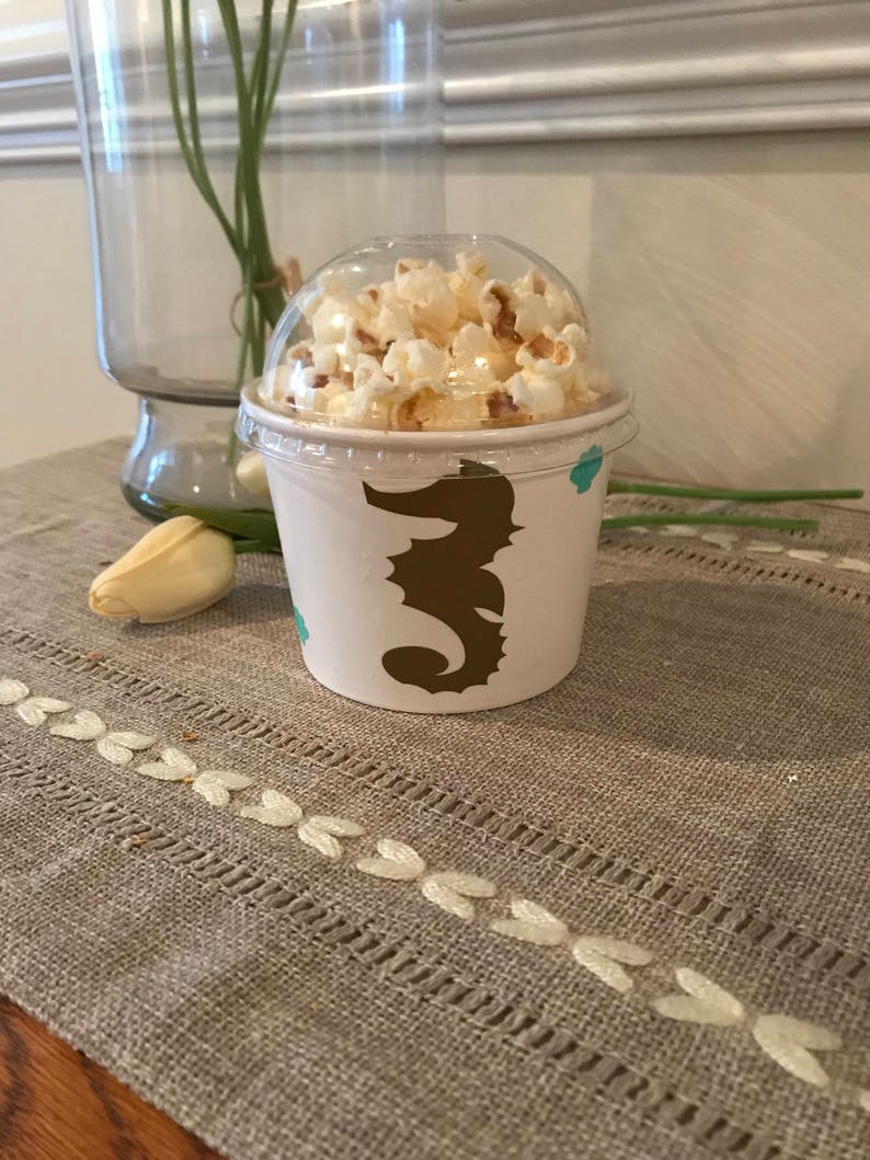 Favor Little Mermaid Ice Cream Cup Mermaid Snack Cup Little Mermaid Birthday Treat Cup Ships in 2-5 days