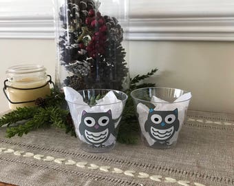 Owl 9 oz Party Cup, Owl Baby Shower Cup, Owl Birthday Cup, Owl Cocktail Cup, Owl Party Supplies, Gender Reveal Party Cup
