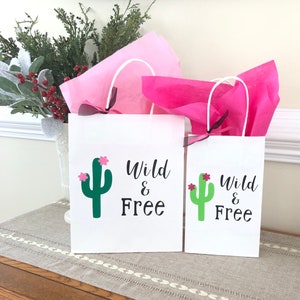Cactus Party Bag, Llama Party Bag, Fiesta Party Bag, Cinco De Mayo Gift Bag, Wild and Free, Pinata Treat Bag, Taco Party, Custom Fiesta Bags