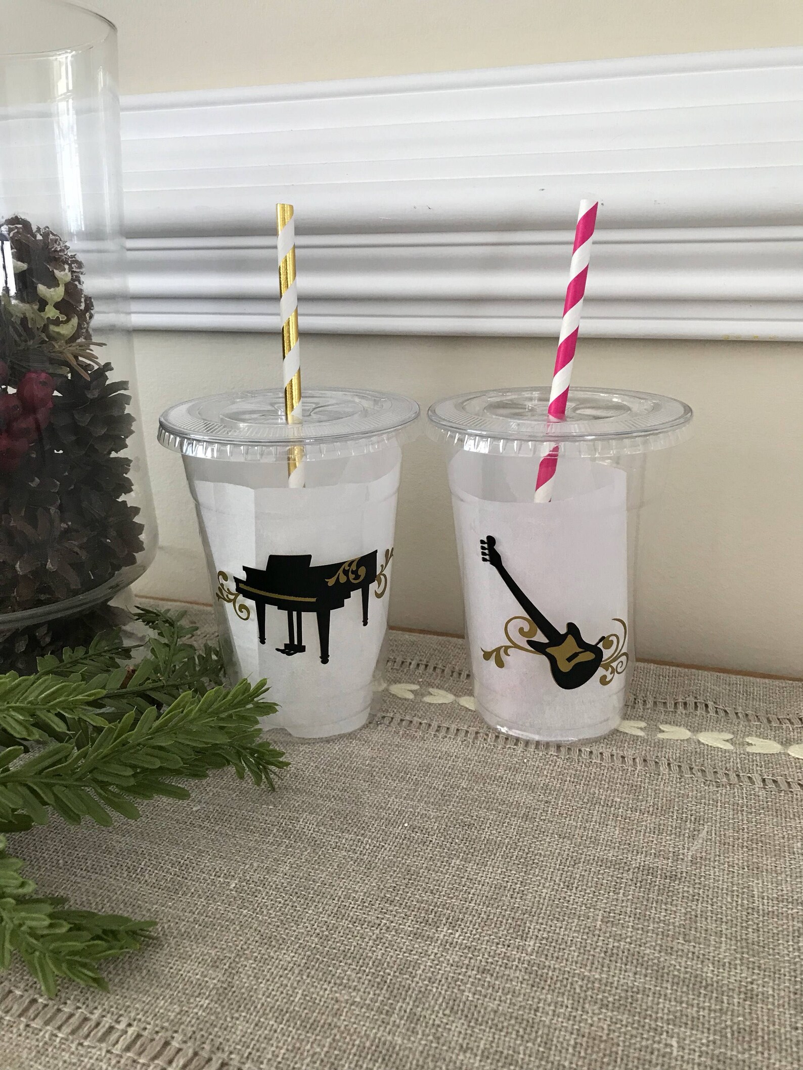 Band Party Cup Band Birthday Cup Music Party Cup Music - Etsy