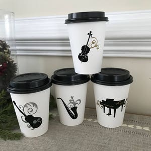 Music Party Hot Cocoa Cup, Music Party Cup, Piano Birthday Cup, Band ...