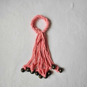 Witch Bells, Pink Witch bells, Boho Door bells, Hippie Bells, Handmade Gifts, Witches Bells, Spiritual Ward