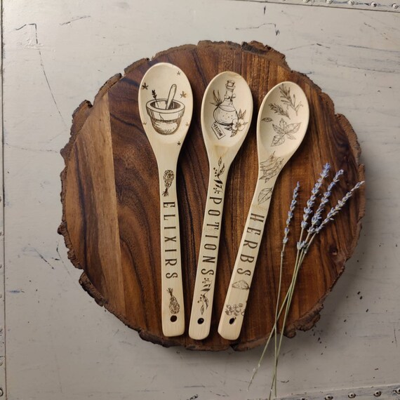 witchy wooden spoons