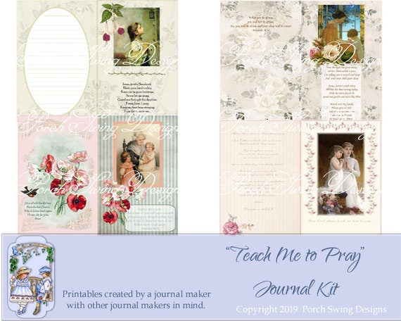 Teach Me to Pray Prayer Journal Kit Printable Prayer Journal