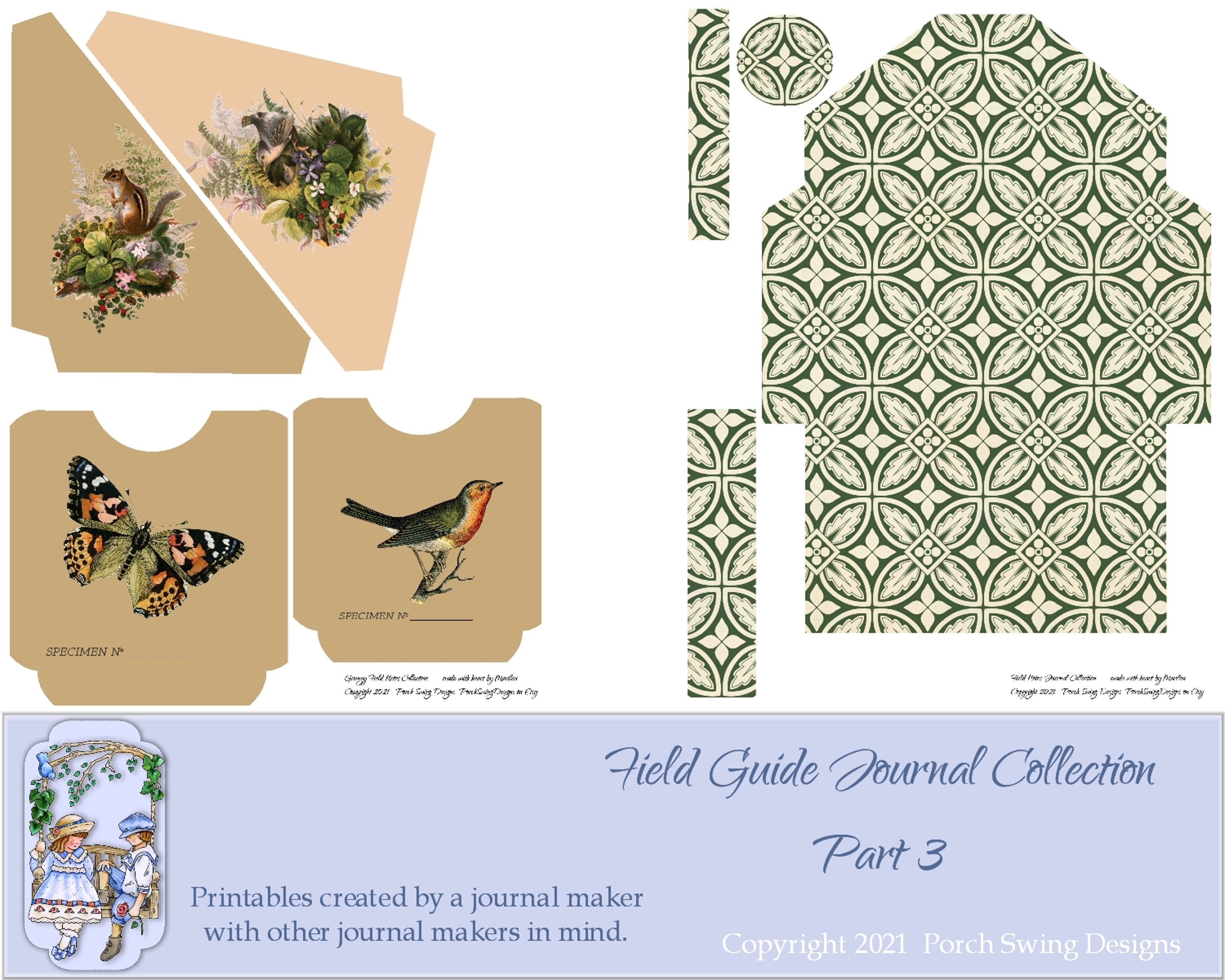 Field Guide Journal Collection Part 3 Nature Minijournal Etsy