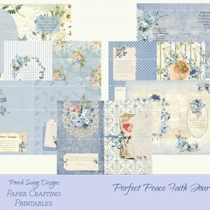 Paz Perfecta - Ayudas para el Estudio Bíblico, Escrituras, Diario de Oración, Imprimibles, Descargas Instantáneas, Suministros de Elaboración de Papel, Diario Imprimible