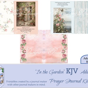In de tuin gebedsdagboek Kit Add-0n - NBG Bijbelverzen kortstondige Tags Studie helpt gebed afdrukbare Instant Download Paper Craft Supplies