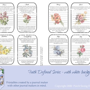 Faith Defined Scripture Cards: Bible Verse Journaling (Digital Download)