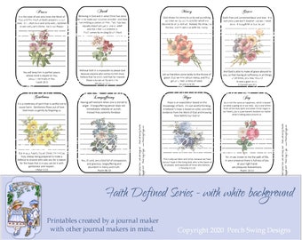 Faith Defined Scripture Cards: Bible Verse Journaling (Digital Download)