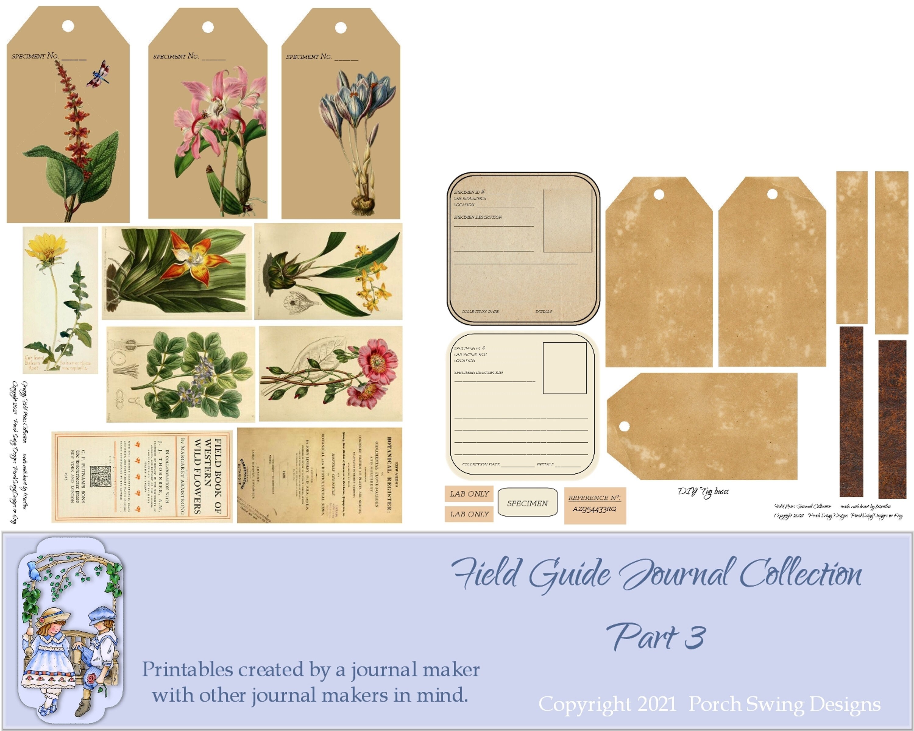 Field Guide Journal Collection Part 3 Nature Minijournal Etsy