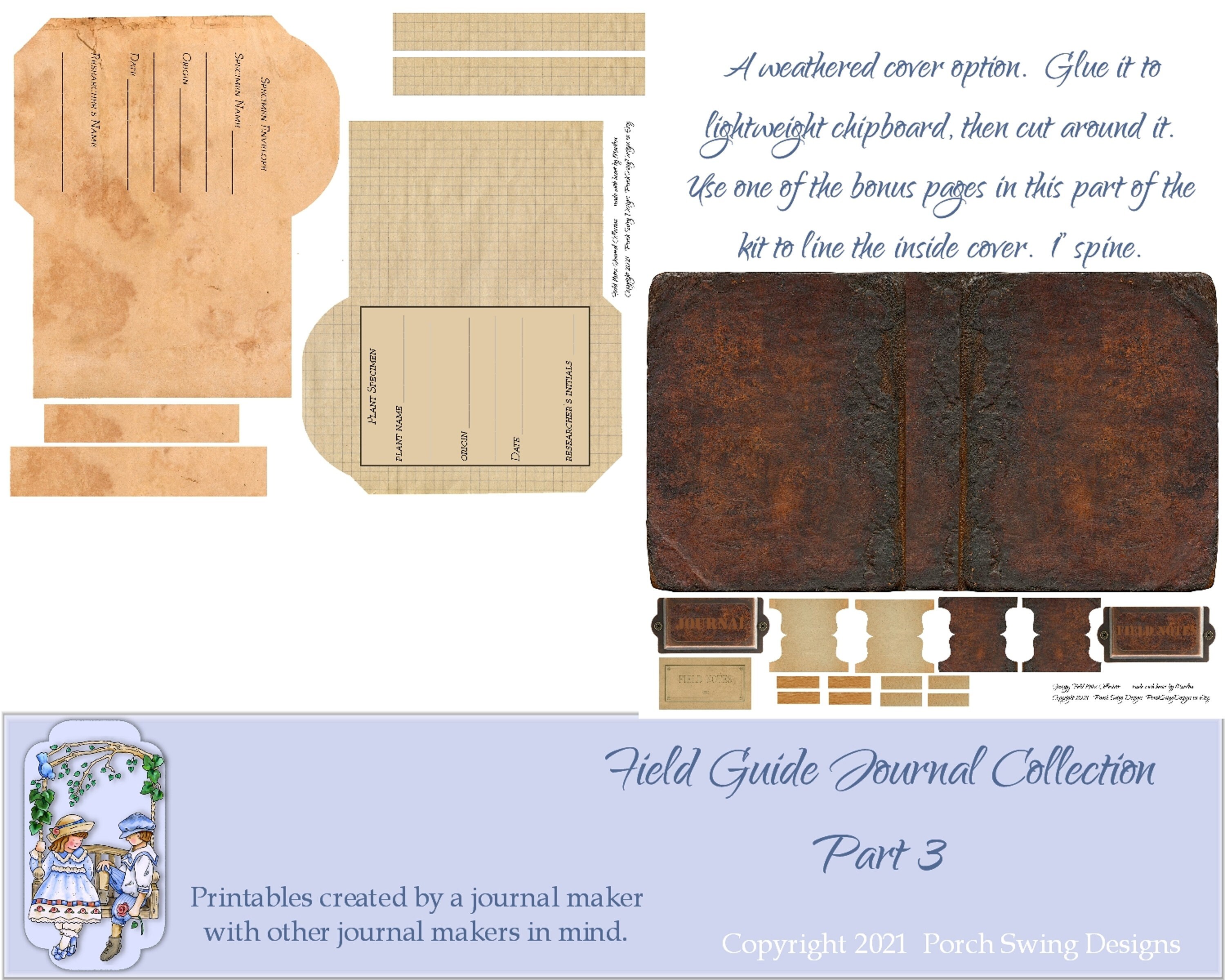 Field Guide Journal Collection Part 3 Nature Minijournal Etsy