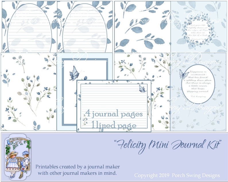 Printable Journal Kit Journal Cards Journal Elements Etsy