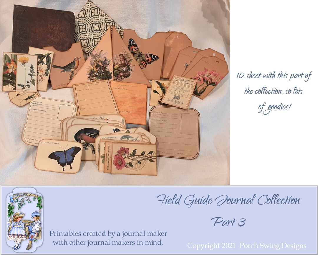 Field Guide Journal Collection Part 3 Nature Minijournal Etsy