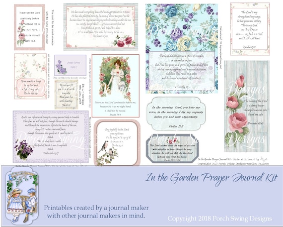 In the Garden Prayer Journal Kit Bible Study Helps, Scripture