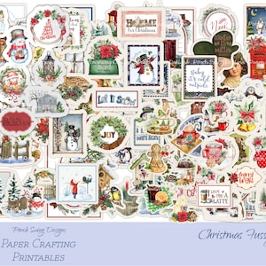 Cortes navideños quisquillosos: invierno, animales del bosque, natividad, flores de pascua, alegría, pegatinas navideñas, cricut, muñecos de nieve, sentimientos, golosinas, imprimibles