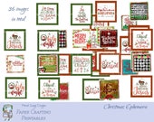 Christmas Ephemera: Holiday Tags, Scrapbooking Cards (Digital Download)