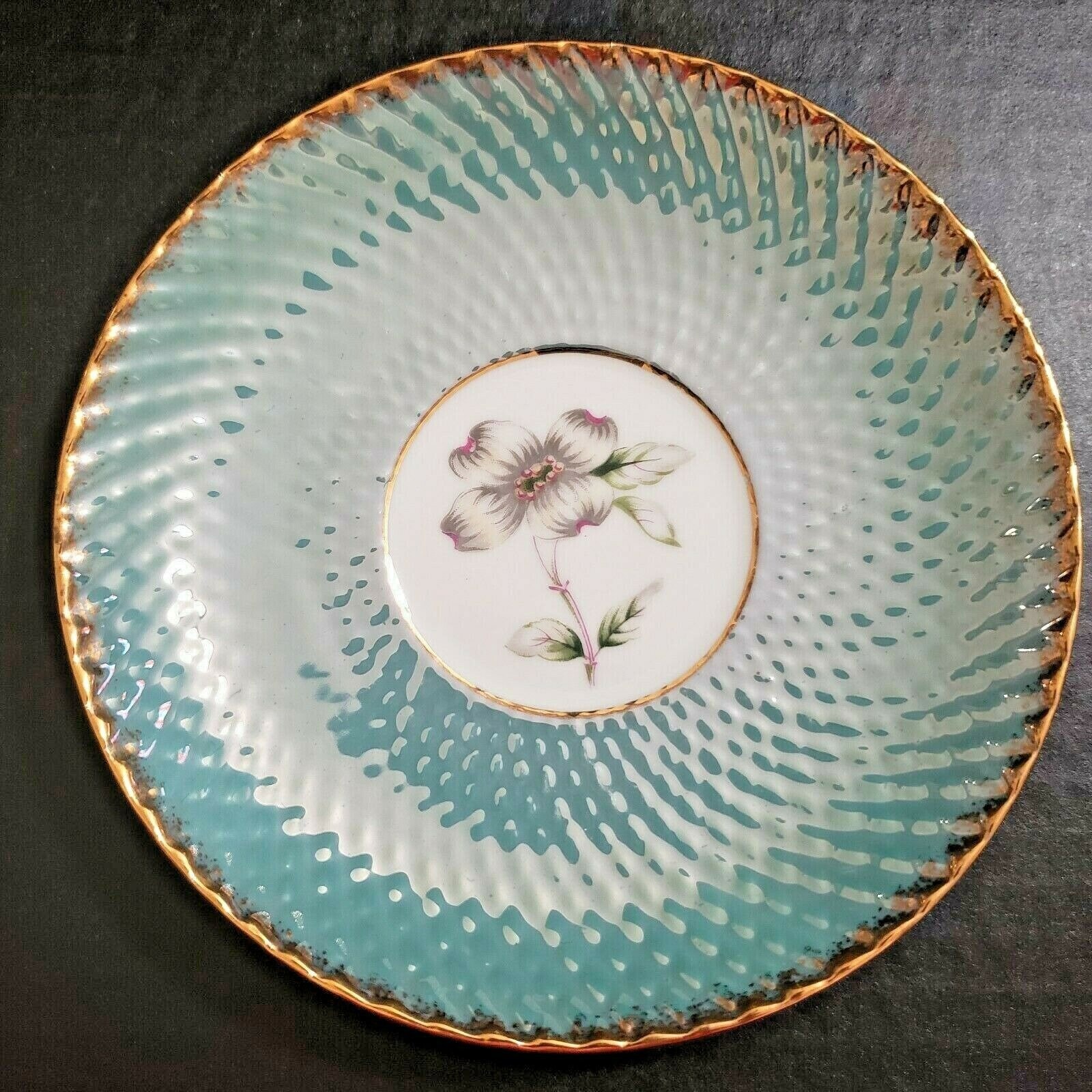 Cherry China Japan Teacup Saucer Set Vintage 40s Etsy